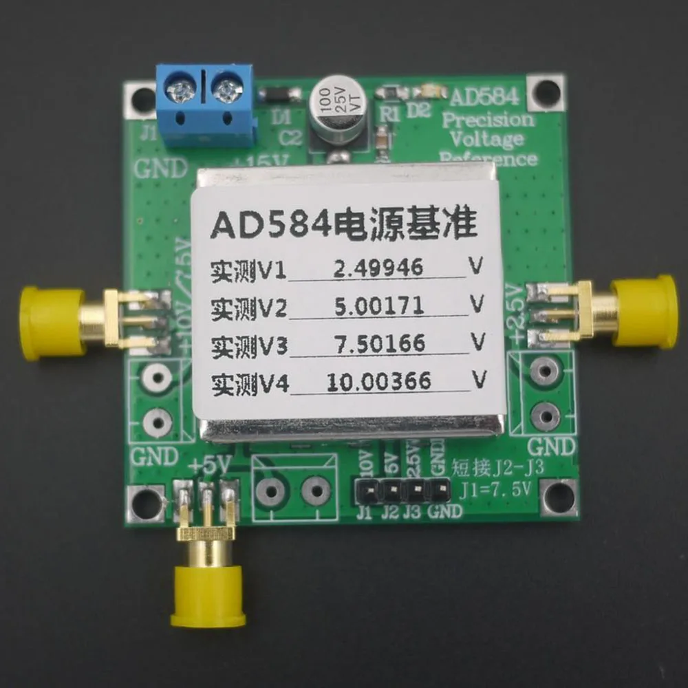 Imagem -03 - Referência de Tensão de Alta Precisão 2.5v 5v 7.5v 10v Fonte de Referência para Calibração do Voltímetro Adc Dac Ad584 Tl431 Lm399