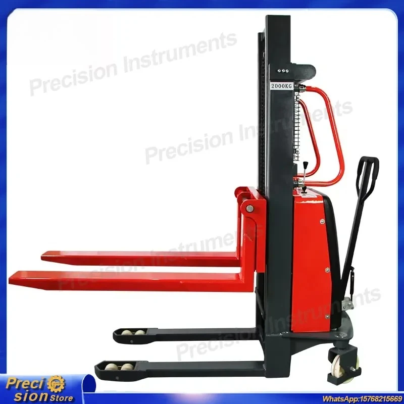 For Semi-Electric Forklift 1.5 Ton Hydraulic Walkie Stacker Pallet Truck Electric Stackers for Warehouse Material Handling