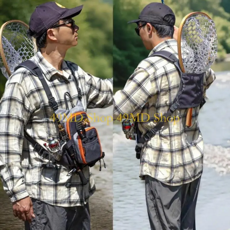49MD Lightweight Chest Mounted Tackle System With Easy Access To Essential Fishing Tools