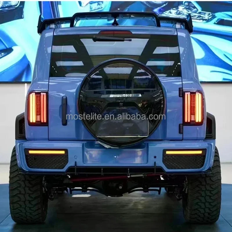 2024 New val Grille Hood Headlight Side Step Spoiler Fenders Front Rear Bumper Galactic Battleship Body Kit GWM 300