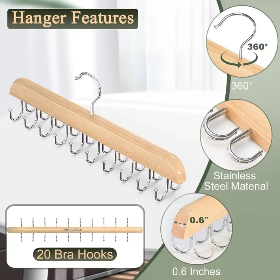 Houten stropdashangers, riemre - Men'S Accessories Organizer For Wardrobe recensie en prijs