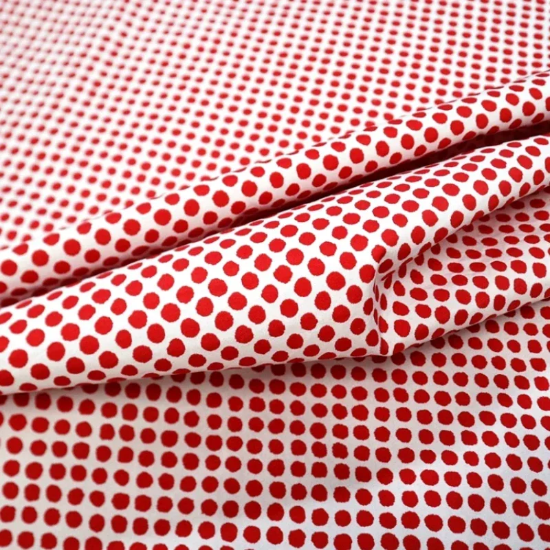 

Yarn Dyed Brocade Jacquard Fabric Spring Summer Thin Polka Dot Dress Trench Coat Clothing Brand Fashion Design Cloth by Meter