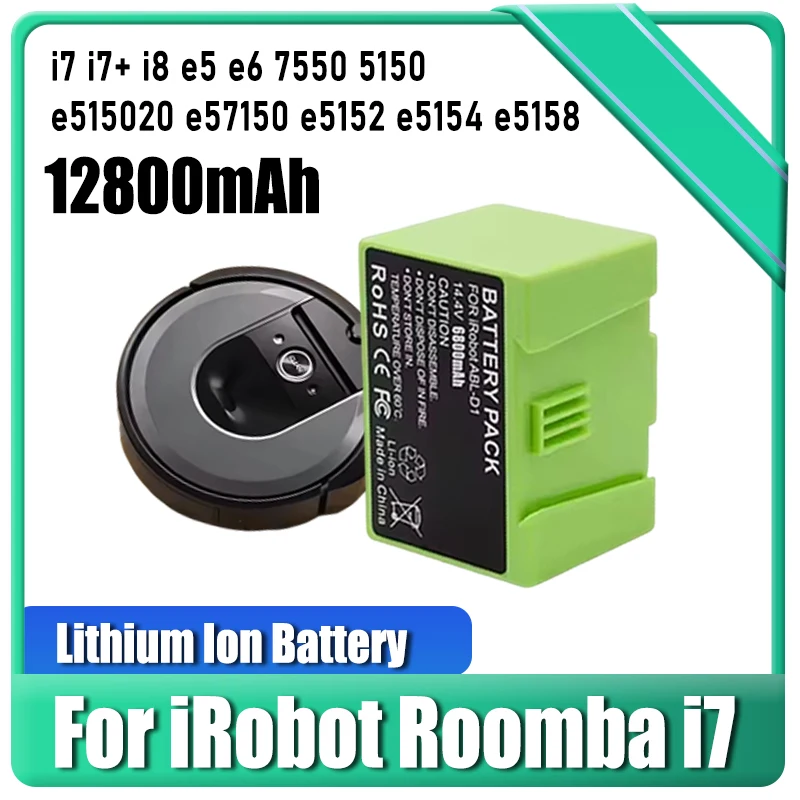 For iRobot Roomba e and i-series i7+e5 7150 7550 i3 3150 i3+3550 i4 4150 i4+4624864 14.4V robot vacuum cleaner battery