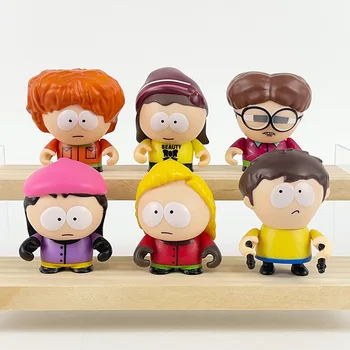 6 adet/takım South Park Anime Figürü Hakikat Sopa Kenny McCormick Stan Marsh Sevimli Güzel Bebekler Amerikan Grubu Süsler
