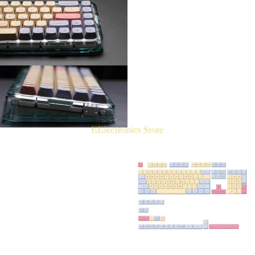 

B03C Сменный XDA для набора колпачков для ключей, 128 шт. PBT, термосублимация для механических клавиш