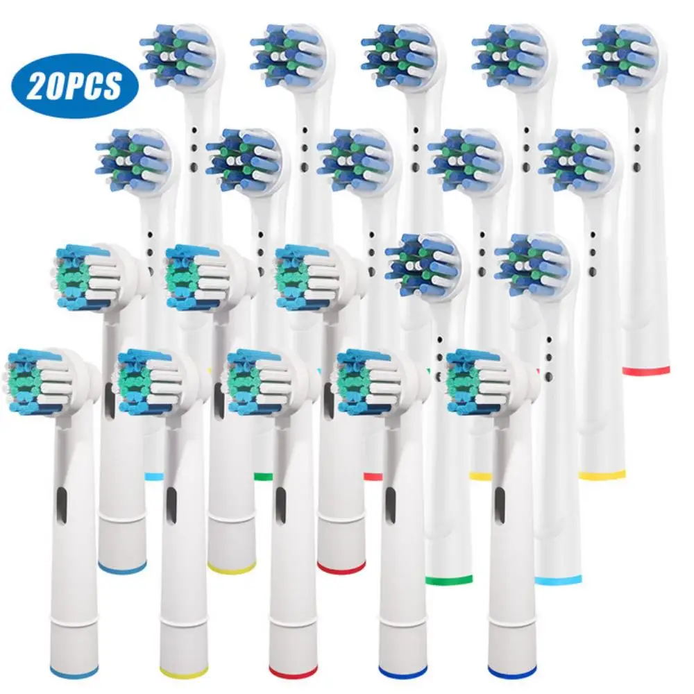 Electric Toothbrush Replacement Heads 20 Pcs Compatible Oral B Braun Replacement Brush Heads, Compatible Oral B