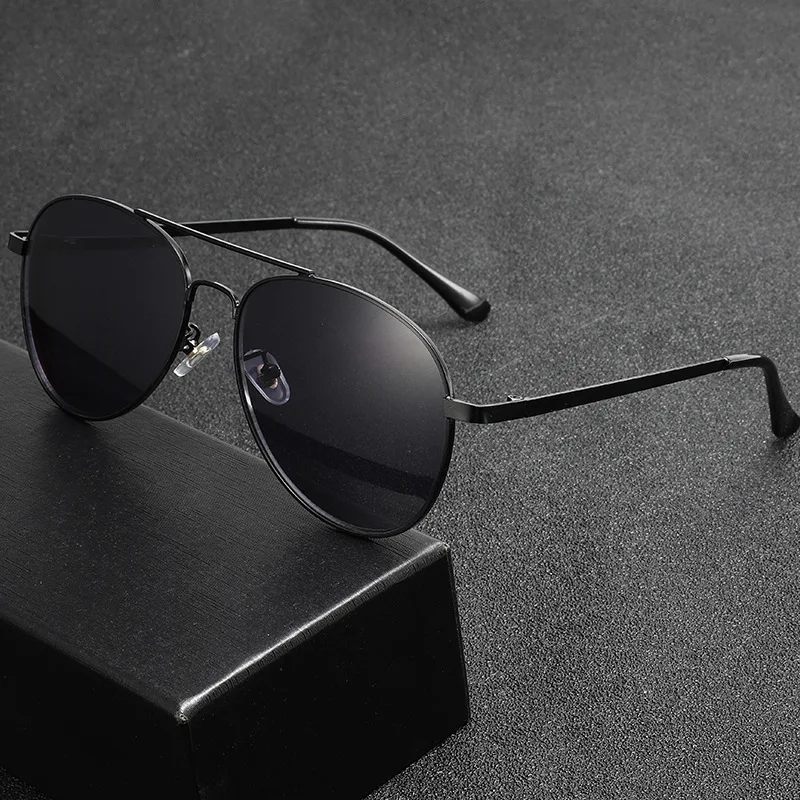 Piloten-Myopie-Sonnenbrille, große Rahmen, UV-beständig, Fahren, Reiten, Strand, Reisen, Sonnenbrillen, Augenschutz, 0 bis -4,0 – Detail 6