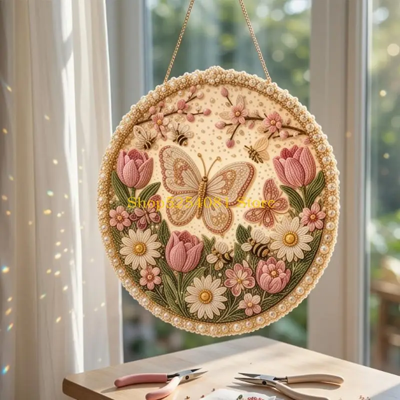 AXYC DIY Indoor Display Project Set, Round Acrylic Sunlight with Chain for Home Shelf Styling and Raised Detail