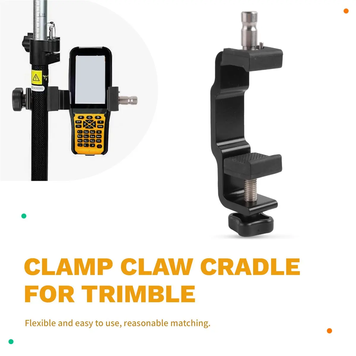 AC1275★♠◐UNIVERSAL GNSS RTK GPS Clamp CLAW CRADLE for TRIMBLE Bracket to Data Collector Holder Surveying GPS RTK