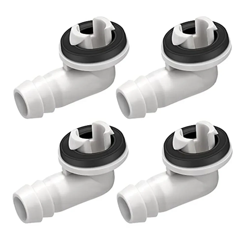 Air Conditioner Drain Connector 4pcs 3/5 Inch Air Conditioner Drain Hose Fitting 15mm Air Conditioner External Unit Drain Nozzle