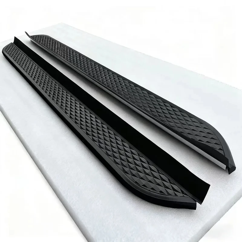 Auto Parts Matte Black Aluminum Bolt-On Pair of Running Boards Brackets Included For SEAL U Song Plus 2023-2026 SUV