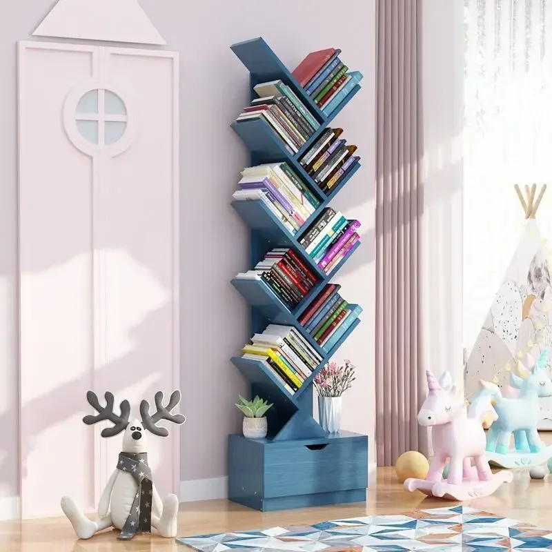 Vertical Bookshelf Creative Art Net Red Floor Ins Wind Group Device Three-dimensional Shelf Simple Small Combination Furniture