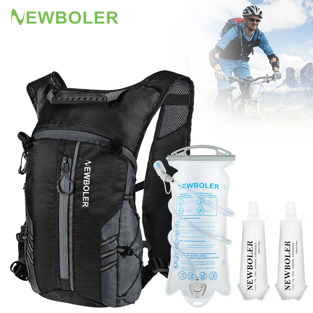 Running Backpack Vest With Water Bottle Hydration Bag, Lightweight Bicycle Running, Jogging, Marathon Riding, Hiking Bag