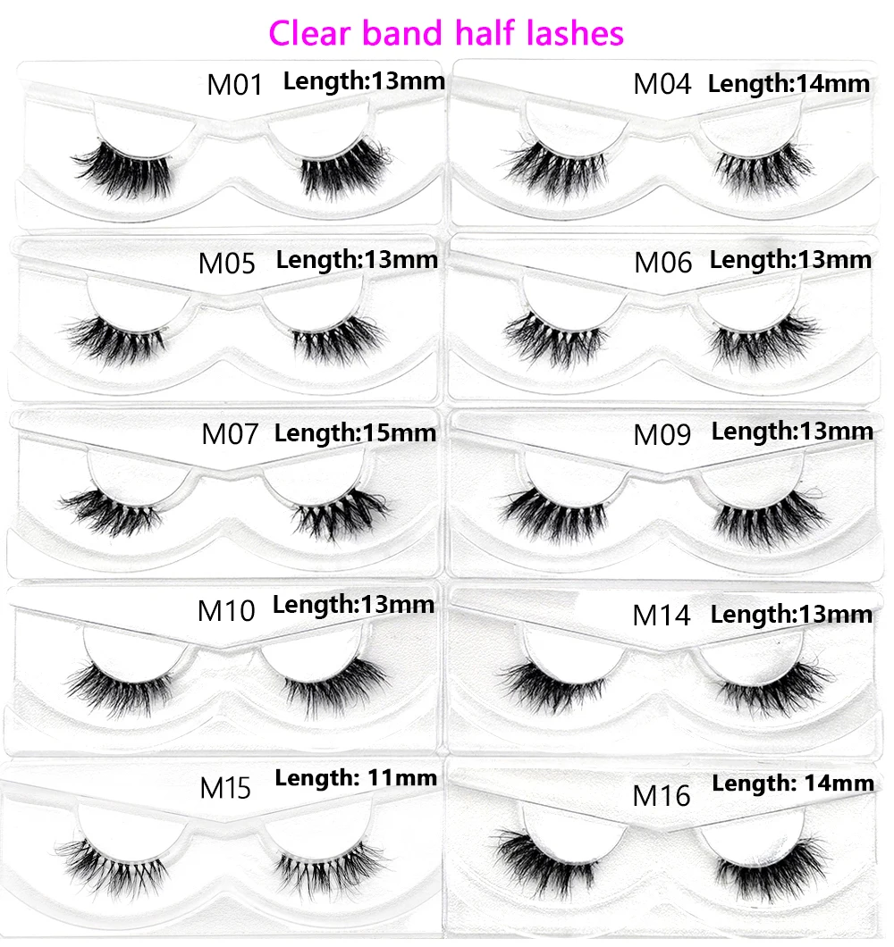 Großhandel Nerzwimpern 3D Flauschige Wispy 12mm-20mm Wimpern Natürliche Weiche Flauschige Falsche Wimpern 500 Stile Verfügbar – Detail 24