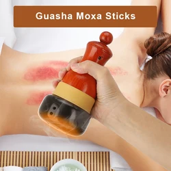 Wormwood Therapy Massager Hot Flat Stone Warm Moxibustion Pot Skin Scraping Massage Whole Body Back Scraping Moxa Stick