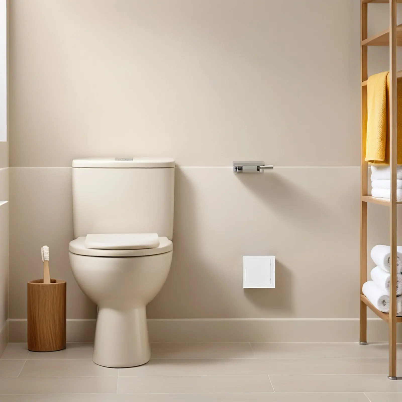 4Pcs Plastic Utility Access Panel White Wall Cover 100x100cm Bathroom Pipe Hole Concealed Heating Plumbing Drywall Service Panel