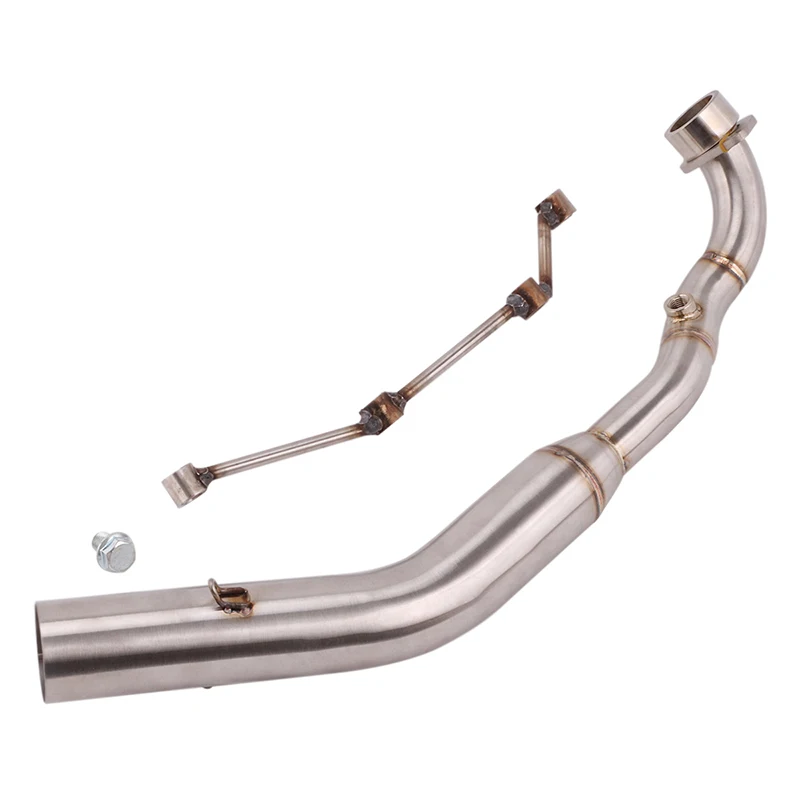 Slip On For KYMCO Xciting 400 S400 400i 500 Motorcycle Exhaust Escape Systems Modify Front Middle Link Pipe Muffler 51MM