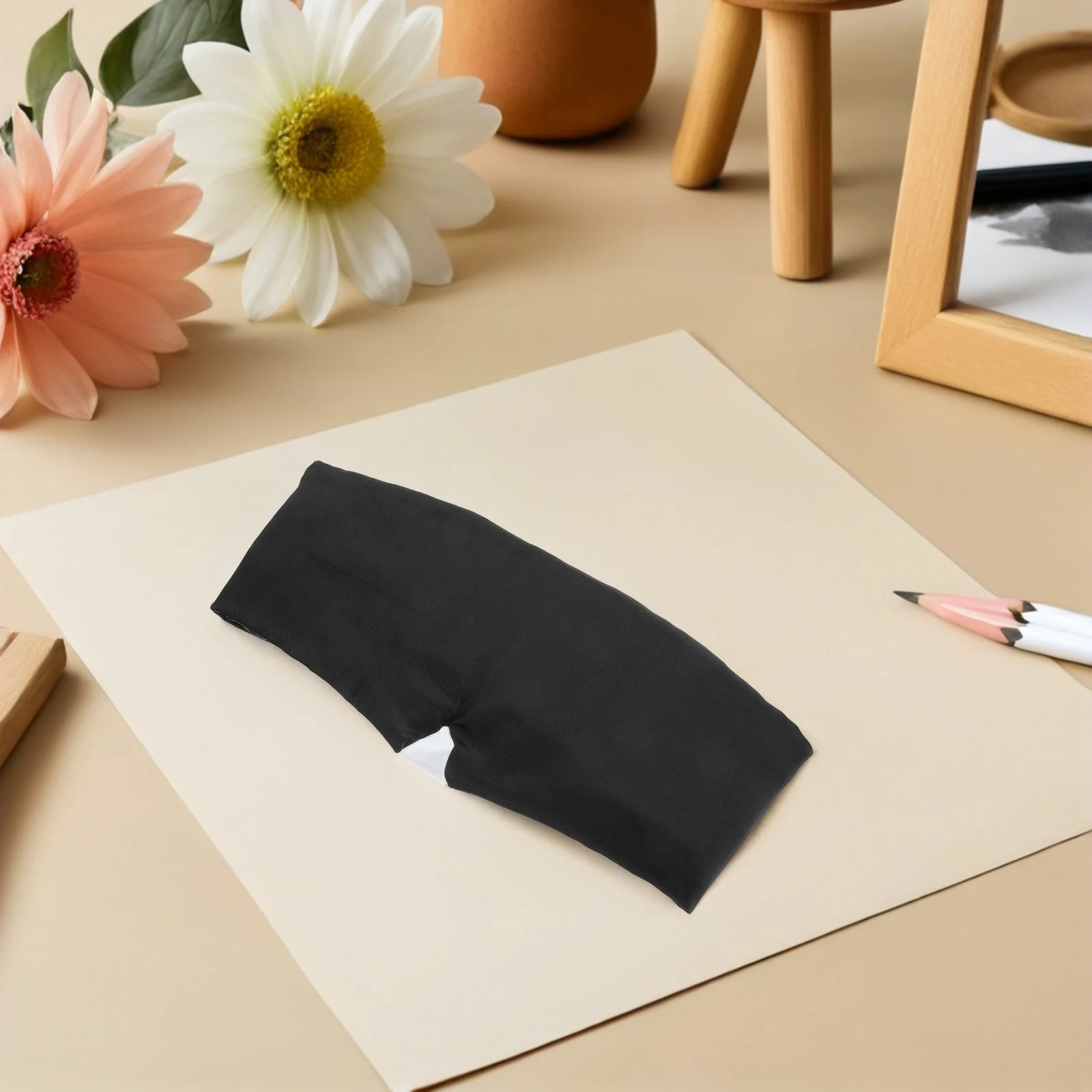 

2Pcs Cooling Faux Silk Sleep Mask Full Blackout Extended Design Soft Comfortable Eye Cover for Travel Home Airplane Sleeping