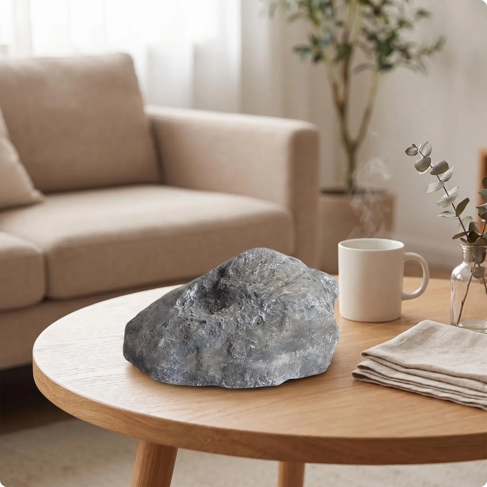 Fiberglass Artificial Landscape Rock Decorative Stones for Studio Prop Styling and Indoor Nature Themed Scene Creation