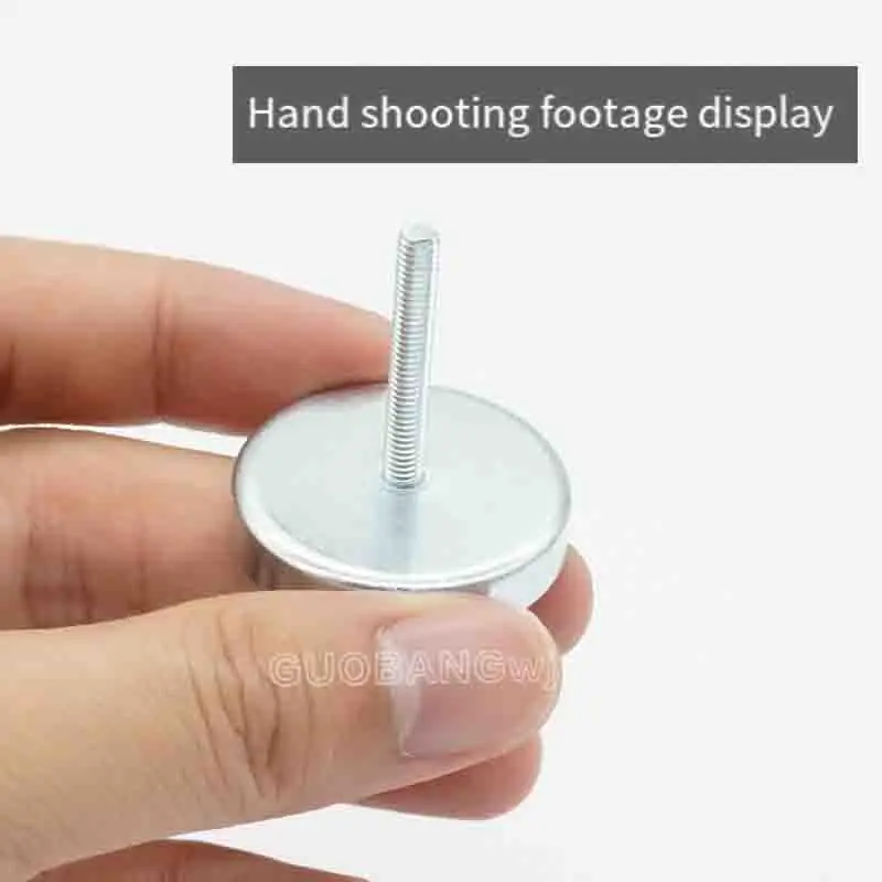 Strong Ferrite Magnet with Long Screw round Magnetic Base Anti-Scratch Epoxy Adhesive Fixed Durable Pot Magnet