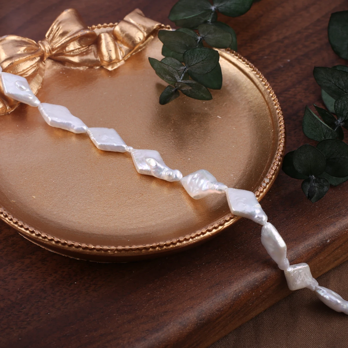 Natural Freshwater Pearl Beads Beaded Diamond White Baroque Pearl Loose Spacer Beads For Jewelry Making DIY Necklaces