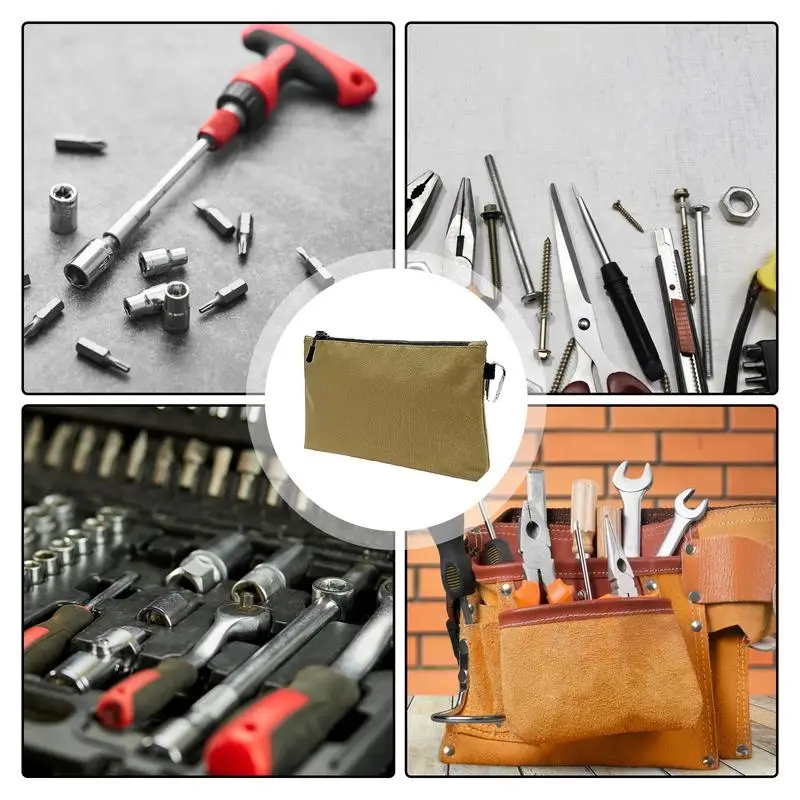 Tool Pouch Portable Tool Bags With Large Capacity Heavy Duty Tool Bags Easy To Clean For Electrician Gardening Camping Traveling