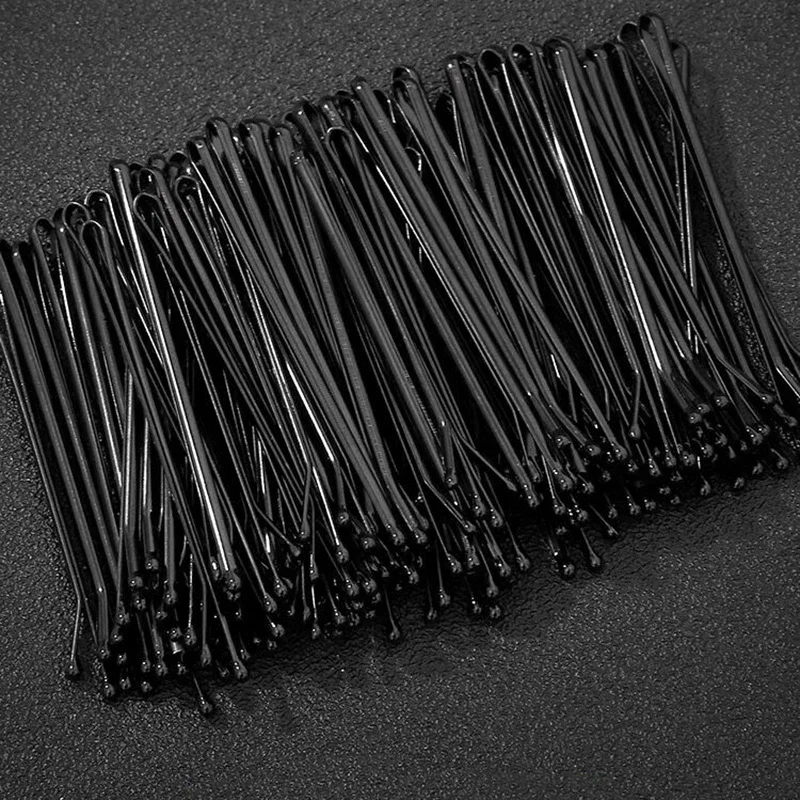 Black Metal Hair Clips Invisible Waved BB Hairpins Grips Disposable Bobby Pin Headwear Barrettes Hair Salon Styling Tools