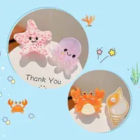 8/6/4Pcs Acetate Ocean Animal Hair Clips Summer Beach Non-Slip Hair Claws Crab Starfish Whale Hair Accessories for Women Girl - Image 5