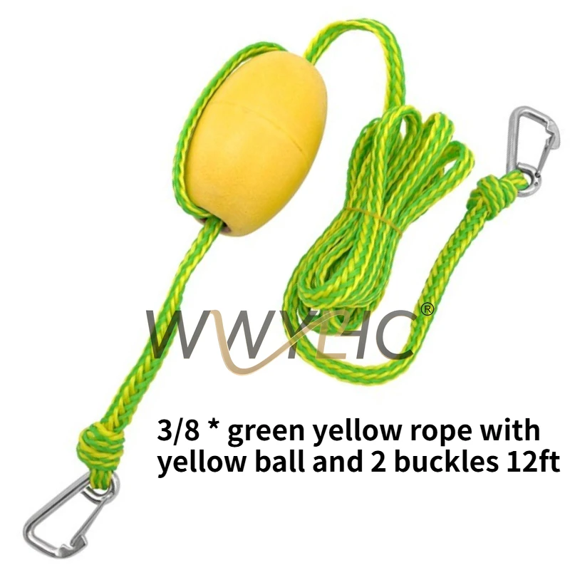 Suitable for Green Dock Rope with Spring Hook Float Marine Mooring  Dock  Anchor Rope Motorboat Towing Rope Accessories