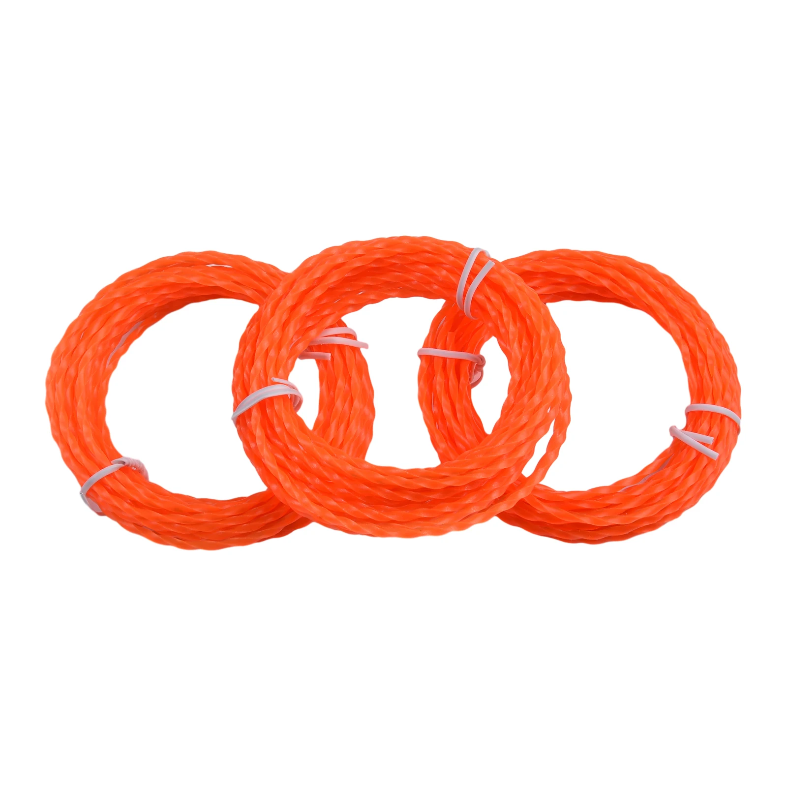 Accessoires de ligne torsadée pour tondeuse, 14 pieds/4.27M, 2.4mm de diamètre, 3 pièces/ensemble, cordes multi-têtes, Orange, haute qualité