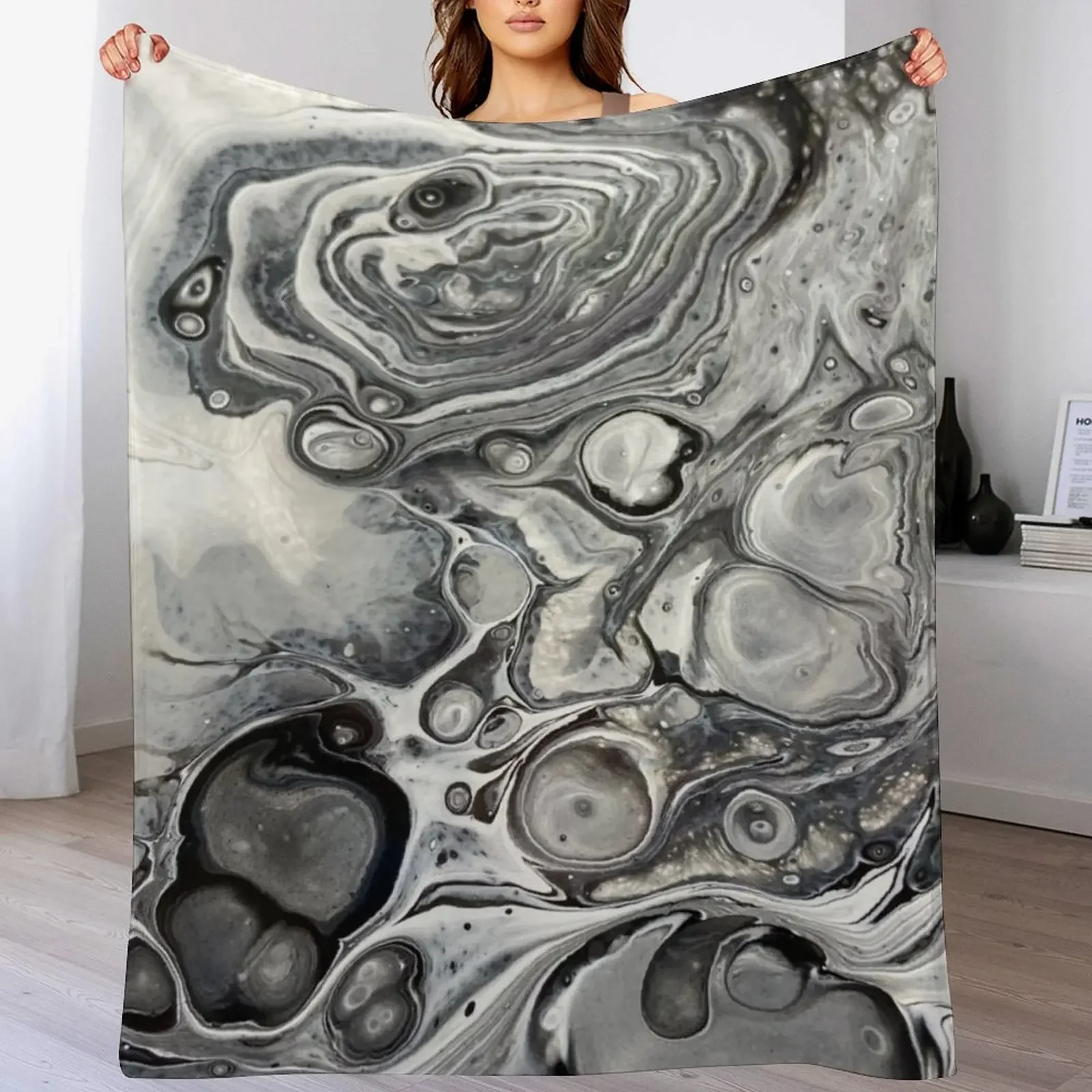 Lunarly Throw Blanket Portable Lightweight Blanket for Travel Camping