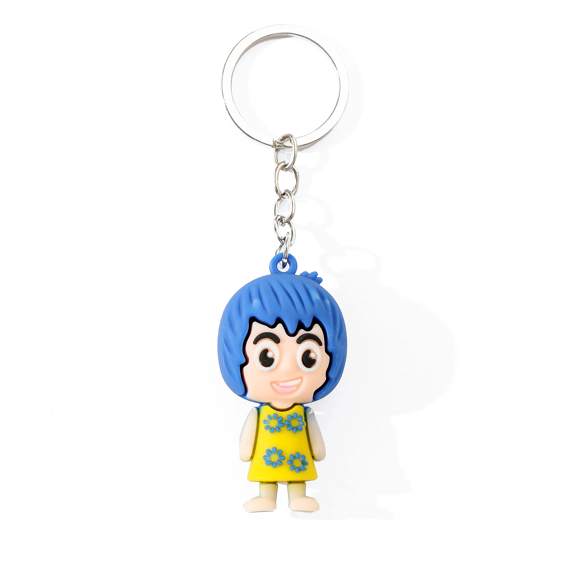 Disney Anime Inside Out 2 Keychain Figure Joy Anxiety Envy Ennui Cartoon Doll Bag Keyring for Men Women Christmas Jewelry Gifts