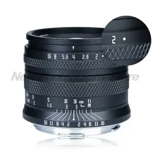 AstrHori 50mm F2.0 Camera Lens Large Aperture Full Frame Manual Lens for Sony E,FUJI X,Canon EF-M,RF,Nikon Z,Leica L,M43 GH4,GH5