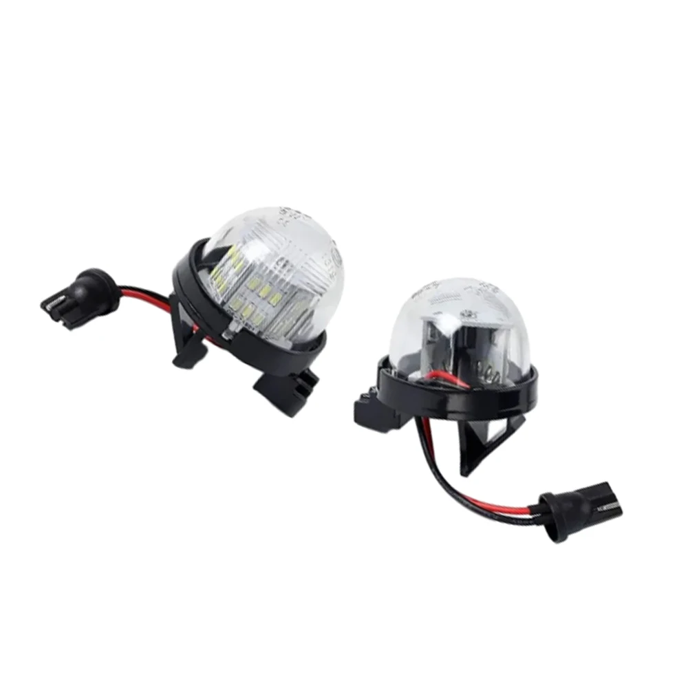 2Pcs LED Kennzeichen Licht Für Suzuki Wagon/Alto/Jimny Xenon Weiß Licht Klare Abdeckung ABS Material auto Zubehör Lampen