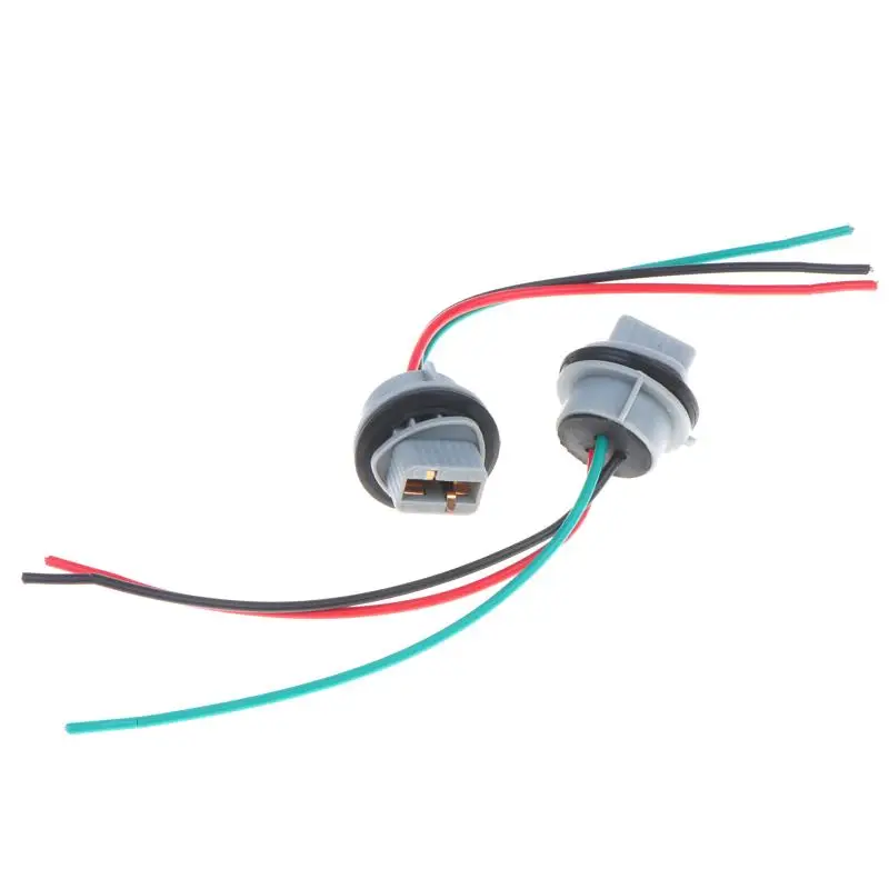 2 Stück 7443 Autobremslichtsockel T20 Lampenstecker Kabelsatz Wasserdichter Lampenstecker für den Austausch von Autolichtern – Detail 4