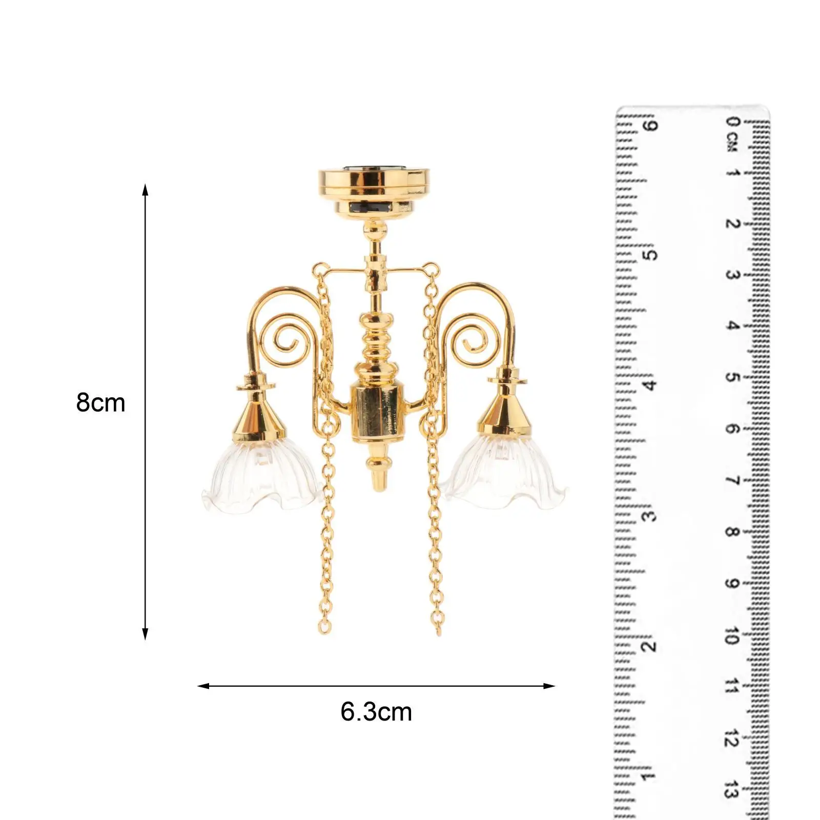 1:12 Schaal Droplight Collecties Mini Plafondlicht Sprookjesachtige Tuin Lay-Out