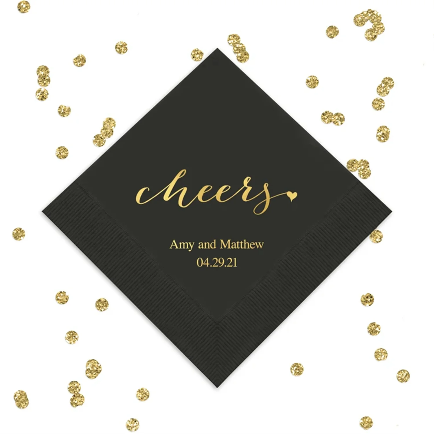 50pcs Cheers Personalized Napkins - Birthday Napkins - Wedding Napkins - Party Napkins - Anniversary - Engagement - Luncheon - C