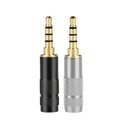 3.5mm łącze typu Jack 4 polak wtyk Audio mężczyzna słuchawki Conector Terminal głośnikowy lutowania DIY słuchawki hi-fi Upgrade Cable