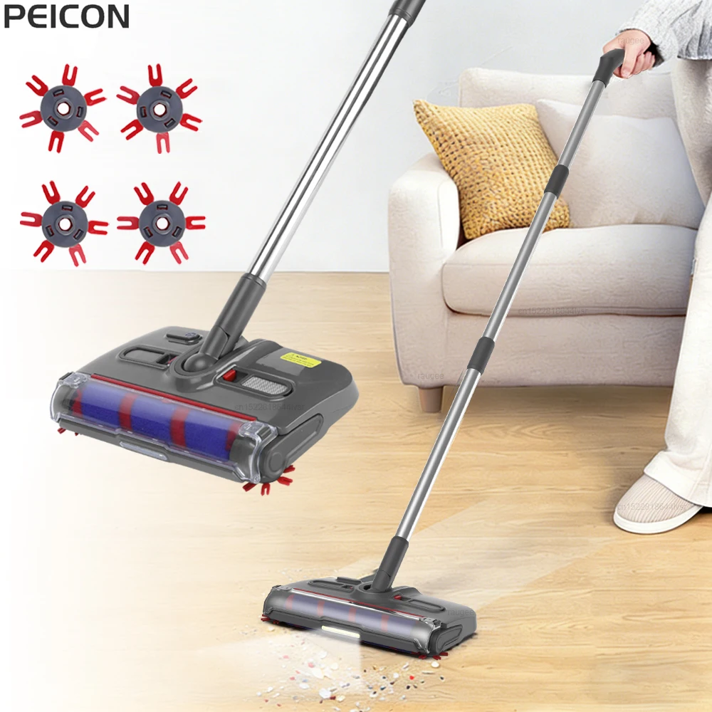 Balai électrique portatif sans fil, serpillière électrique rechargeable, machine de nettoyage pour sols et tapis