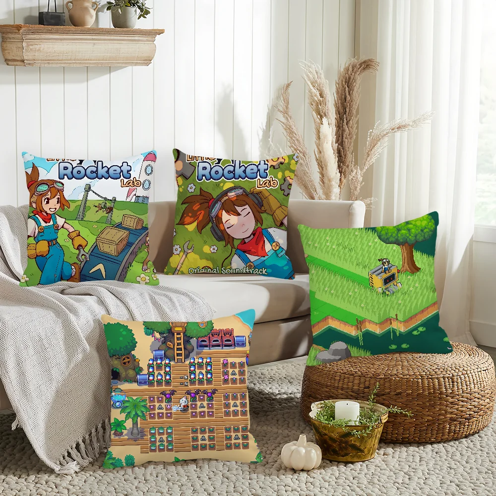 

Чехол для подушки Game Little Rocket Lab, украшение для дома, чехол для подушки, подходит для спальни, автомобиля, офиса, дивана