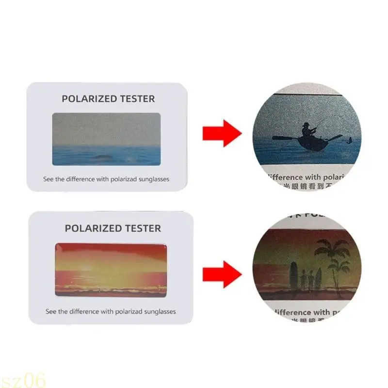 

Q2Q4 Big Polarized Sunglasses Test Card Check Glasses Polarized Paper Polarized Eyeglasses