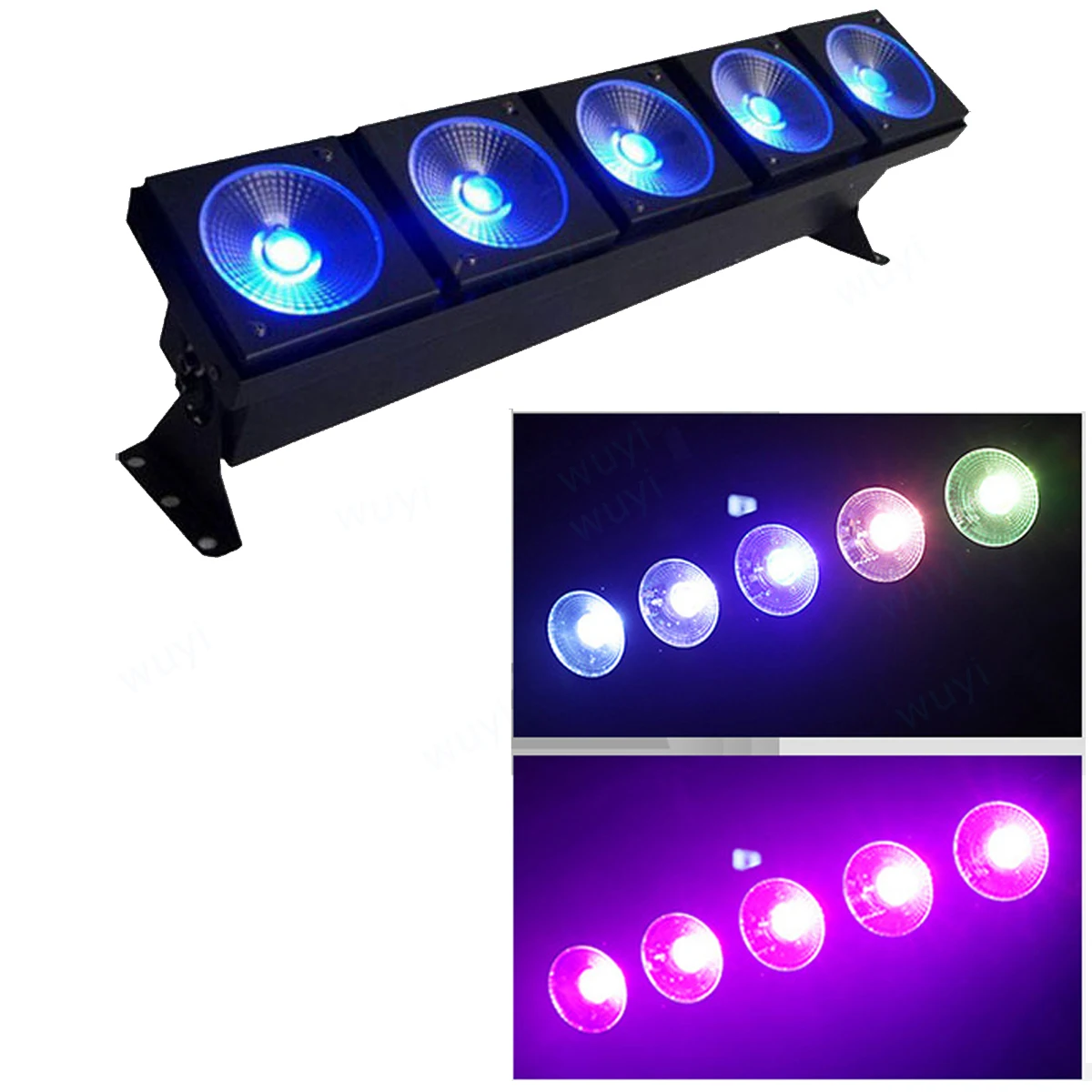 5X30W RGB 3in1 Fullcolour Warm White DMX Pixel LED Matrix Wall Wash Light For Concert Party Stage Wedding Hotel Decoration