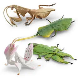 Simulation Insect Figurines Garden Decor Mini Orchid Mantis Deroplatys Phylliidae DIY Photograph Props