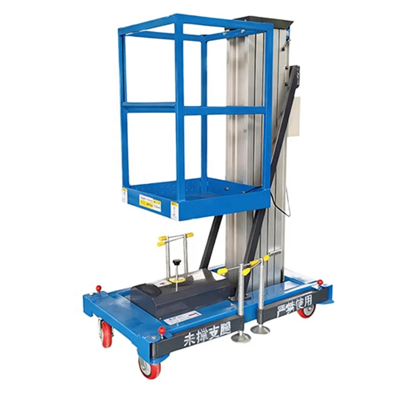 25% Gradeability Portable 6m Electric Aluminum Alloy Lifting Platform with High Stability for Industrial Work