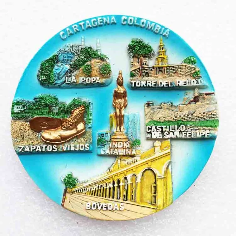 Colombia Fridge Magnets Cartagena Tourist Souvenirs Fridge Stickers Birthday Gifts Message Board Magnetic Stickers