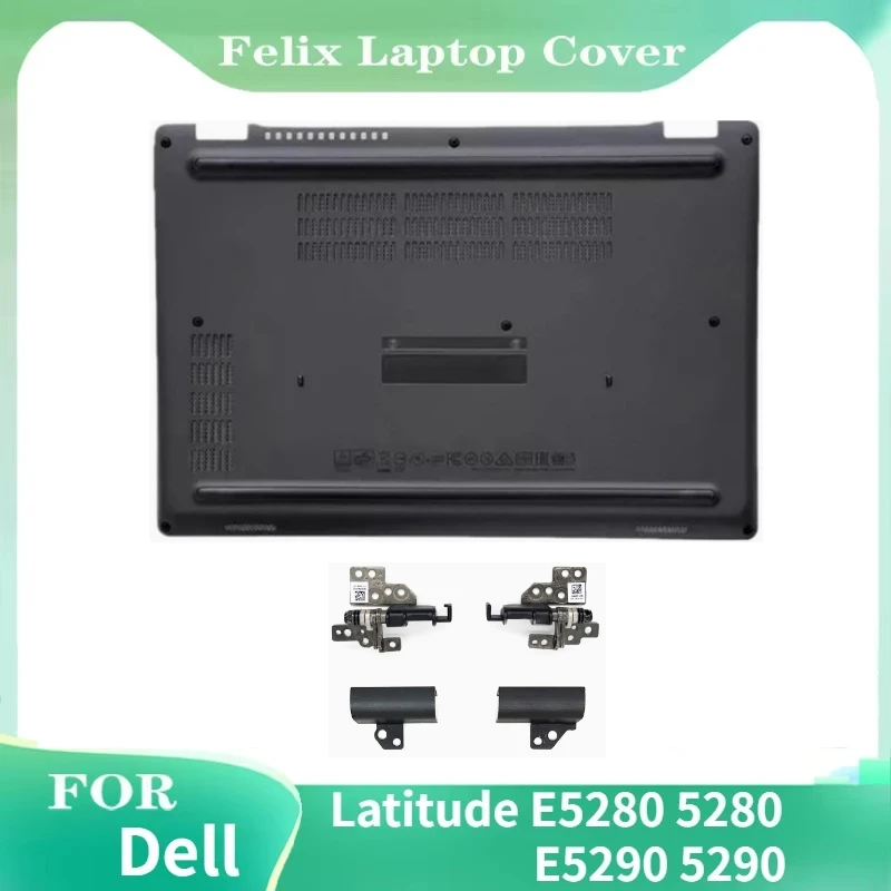 

New Laptop Accessories Case Bottom Cover LCD Hinges Hinge Cover For DELL Latitude E5280 E5290 5280 5290 09N5PX 0RJCRM