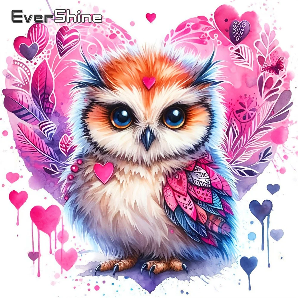 

EverShine Diamond Painting Animal Mosaic Bird Full Square Picture Rhinestones Embroidery Love Heart 5D DIY Home Decor