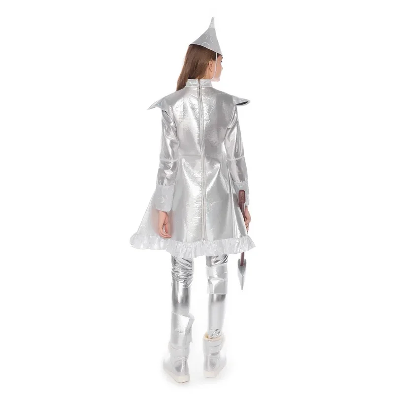 Una lettiera degli orsi per adulti Halloween Carnevale Festa Mago di Oz Costume Cosplay Natale Masquerade Anime argento Tin Ma 2025 Nuovo