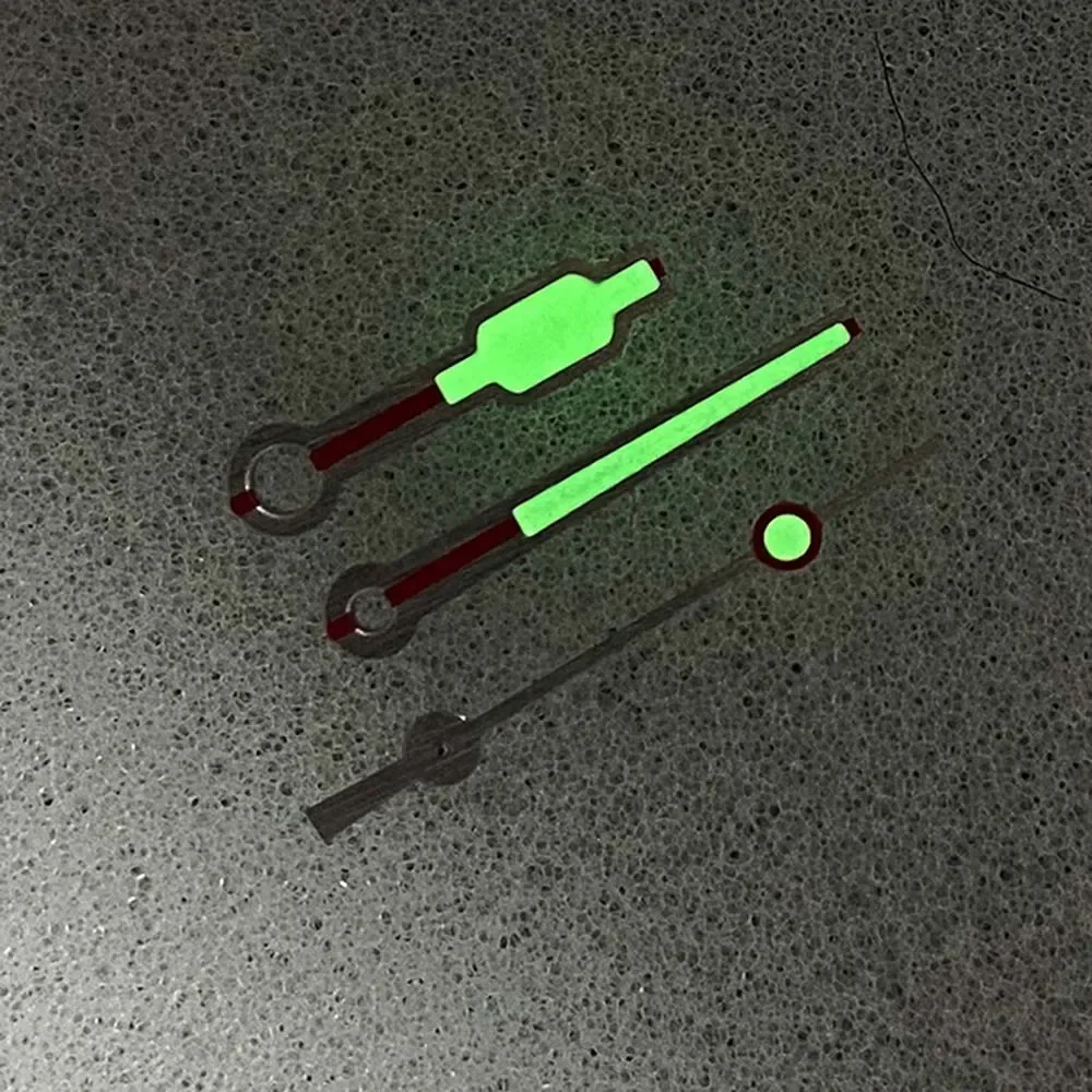 10 มม.13 มม.13.5 มม.ตัวชี้เข็มสีเขียวส่องสว่างนาฬิกามือสําหรับ NH35 NH36 4R 7S การเคลื่อนไหวนาฬิกาอุปกรณ์เสริม