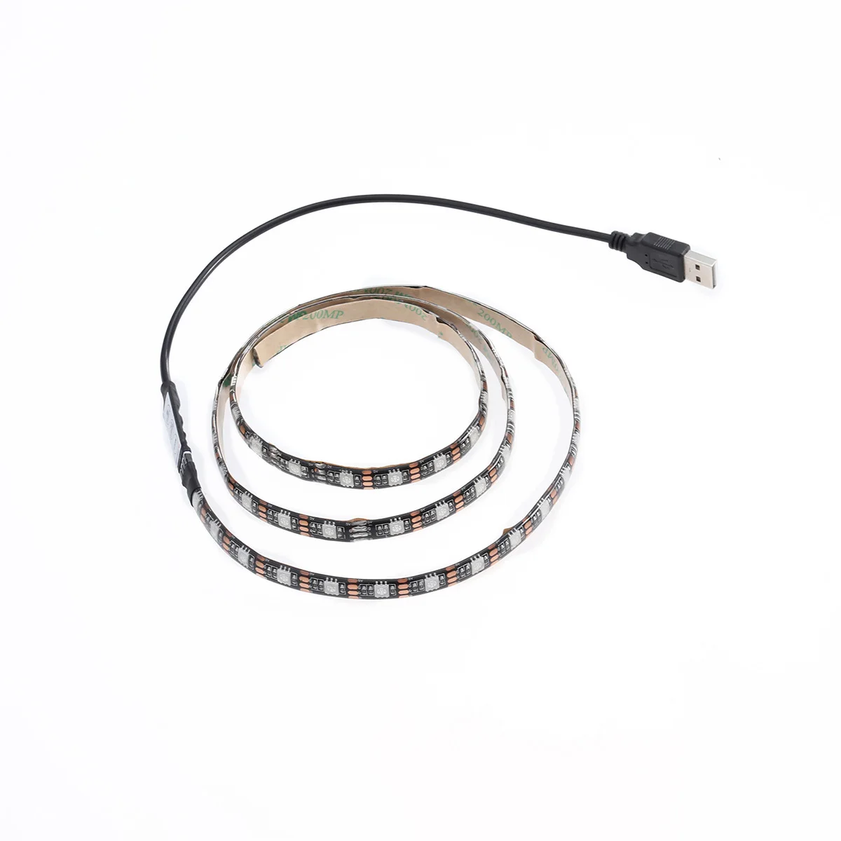 1M 5050 Smd Rgb Flexible LED Light Strip Waterproof Rope Lamp for Room Decor Monitor Desk Shelf Cabinet USB Plug Convenient